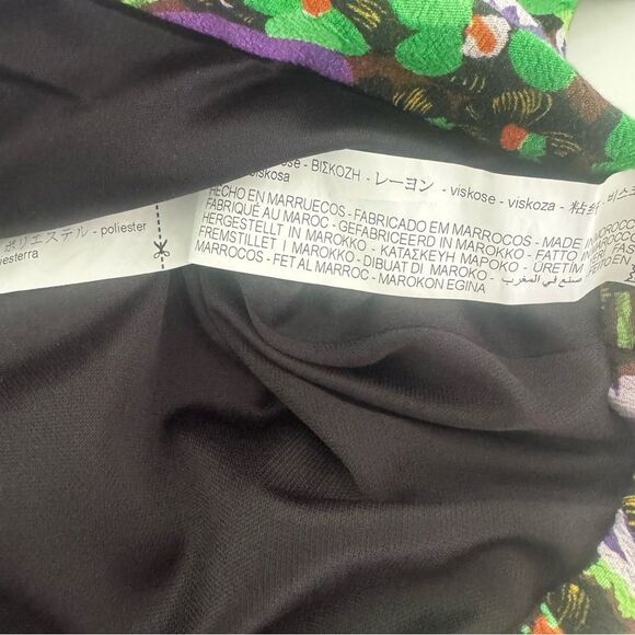 Zara Women’s Faux Wrap Floral Side Ruched Mini Skirt Size Small - Picture 7 of 7